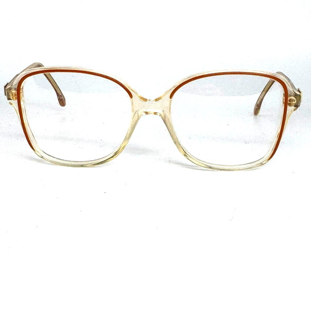 Cristelle Eyeglasses Frame Yellow Clear Square Full Rim CR01‎ H15331